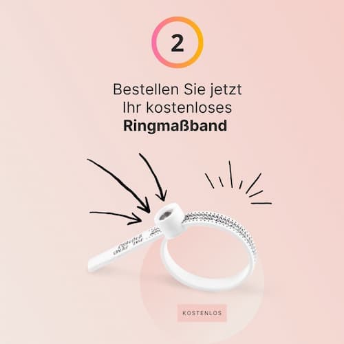 Schritt 2: Bestellen Sie unser kostenloses Ringmaßband