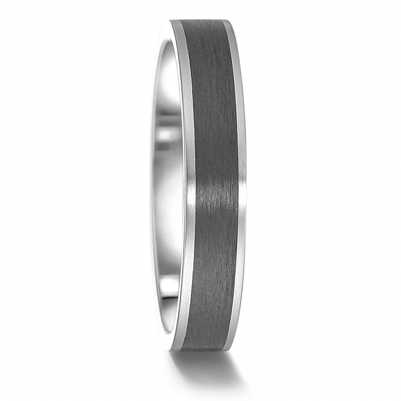 Aufnahme des Partnerrings aus  Carbon und Edelstahl ohne Stein