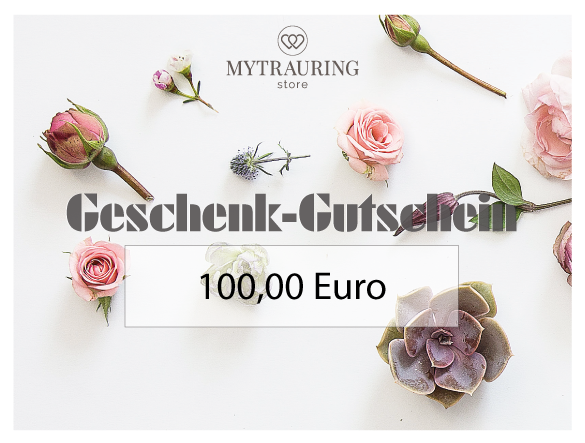 100 Euro Wertgutschein kaufen bei MYTRAURINGstore Voucher100