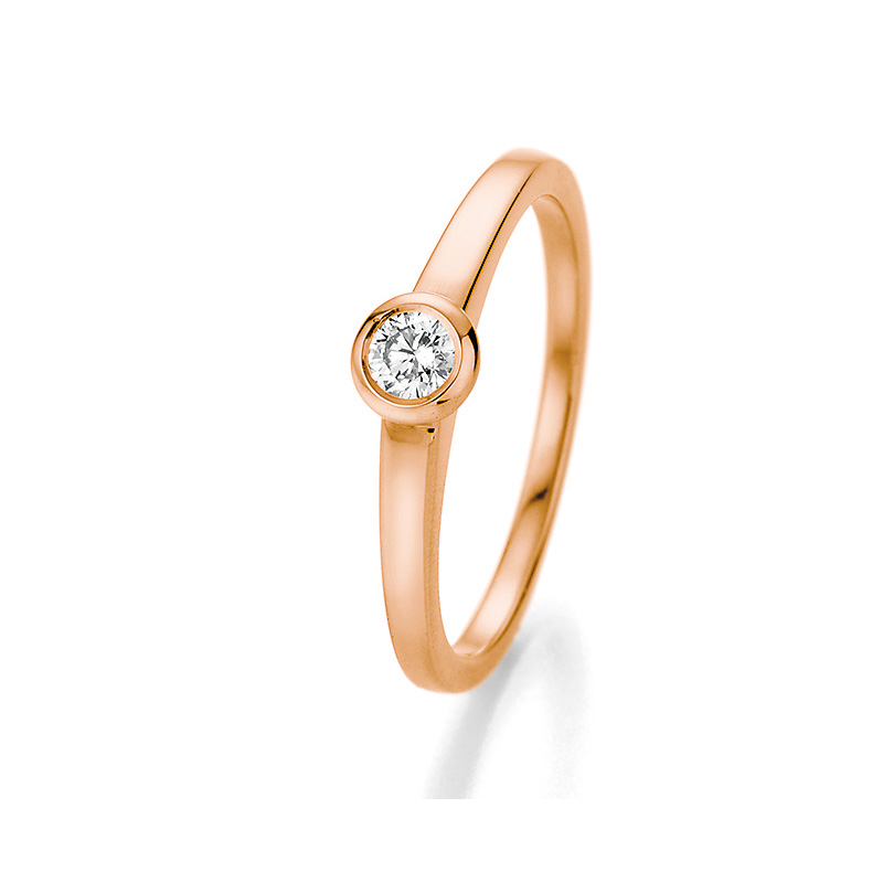 Bezaubernder Roségold Verlobungsring mit Diamanten 121067