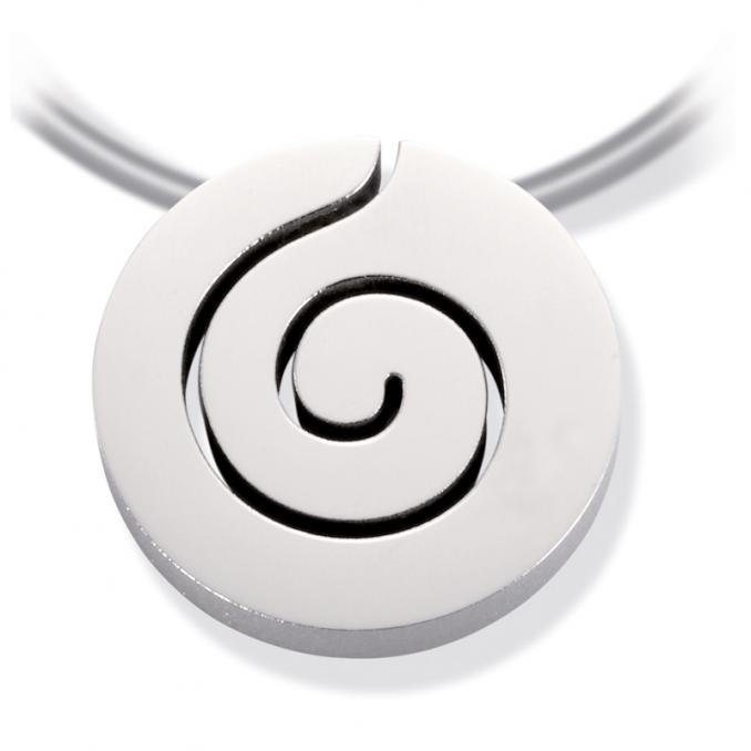 Schöner Titan Anhänger mit Spiralenmuster 3867508
