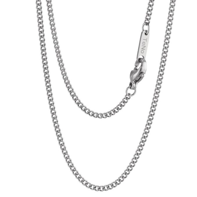 feingliedrige Kette aus glänzendem Edelstahl