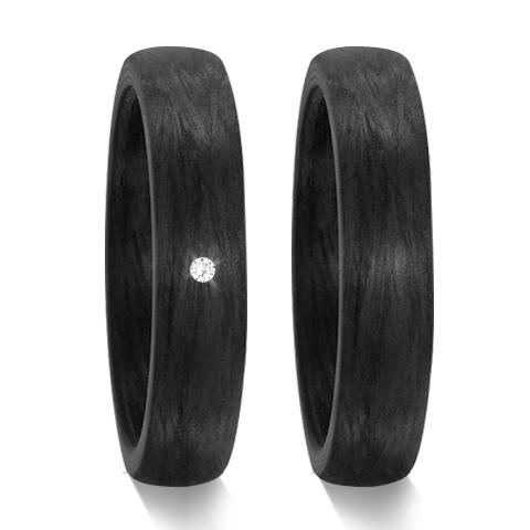 Schwarze Carbon Ringe Spannring TF59620