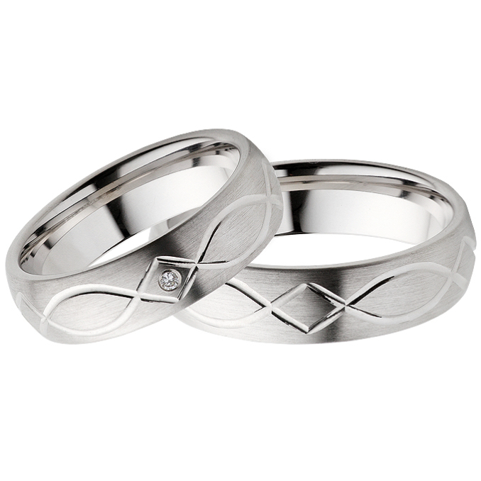 Eheringe Partnerringe platinierte Silberringe Verlobungsringe 06211