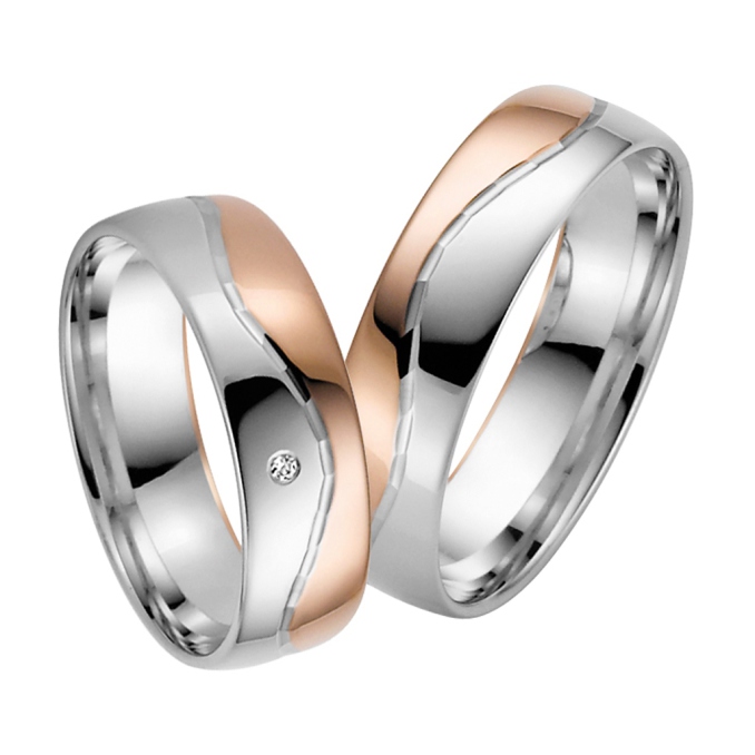 Rotgold Rosegold Weißgold Trauringe Günstig Bicolor 50806 Rauschmayer MyTrauring