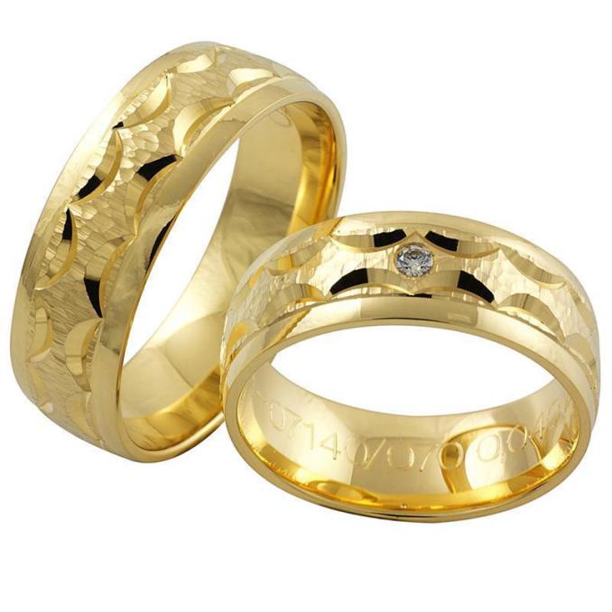 Eheringe Trauringe Günstig Gelbgold Diamanten MyTrauring Rauschmayer 07140
