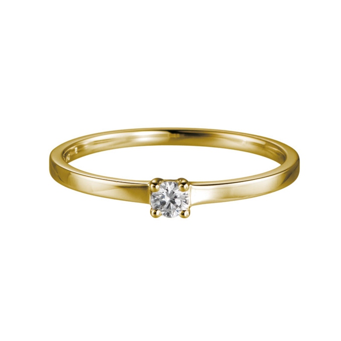 Verlobungsring in Gold von Siant Maurice mit viereckigen Verzierung Diamanten 41-82139