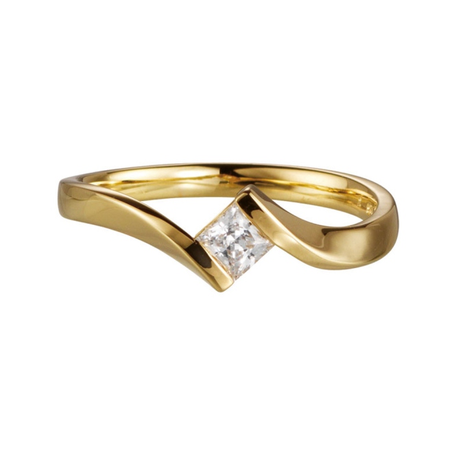 Ring Trauringe Günstig Princess-Schliff Diamant Saint Maurice41-82131