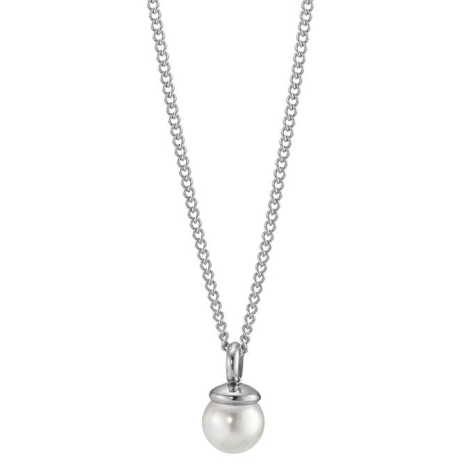 Kette aus Edelstahl mit Muschelperle