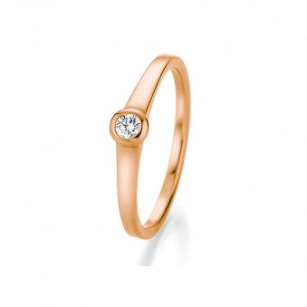 Eleganter Roségold Verlobungsring mit Diamanten 121064