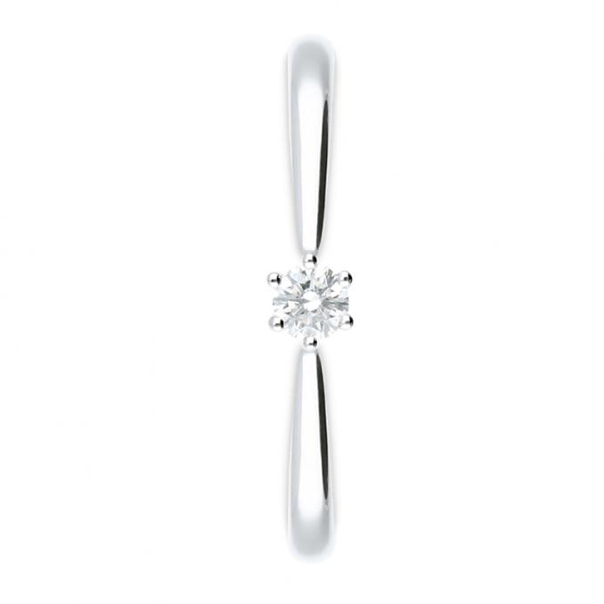 Strahlender Verlobungsring aus Platin mit brilliantgeschliffenen Diamanten 208096