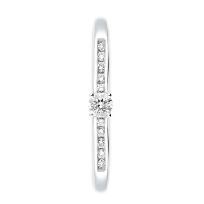 Extravaganter Verlobungsring aus Weissgold mit vielen Diamanten 208084
