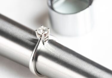 Hand Ringgrößenmessung