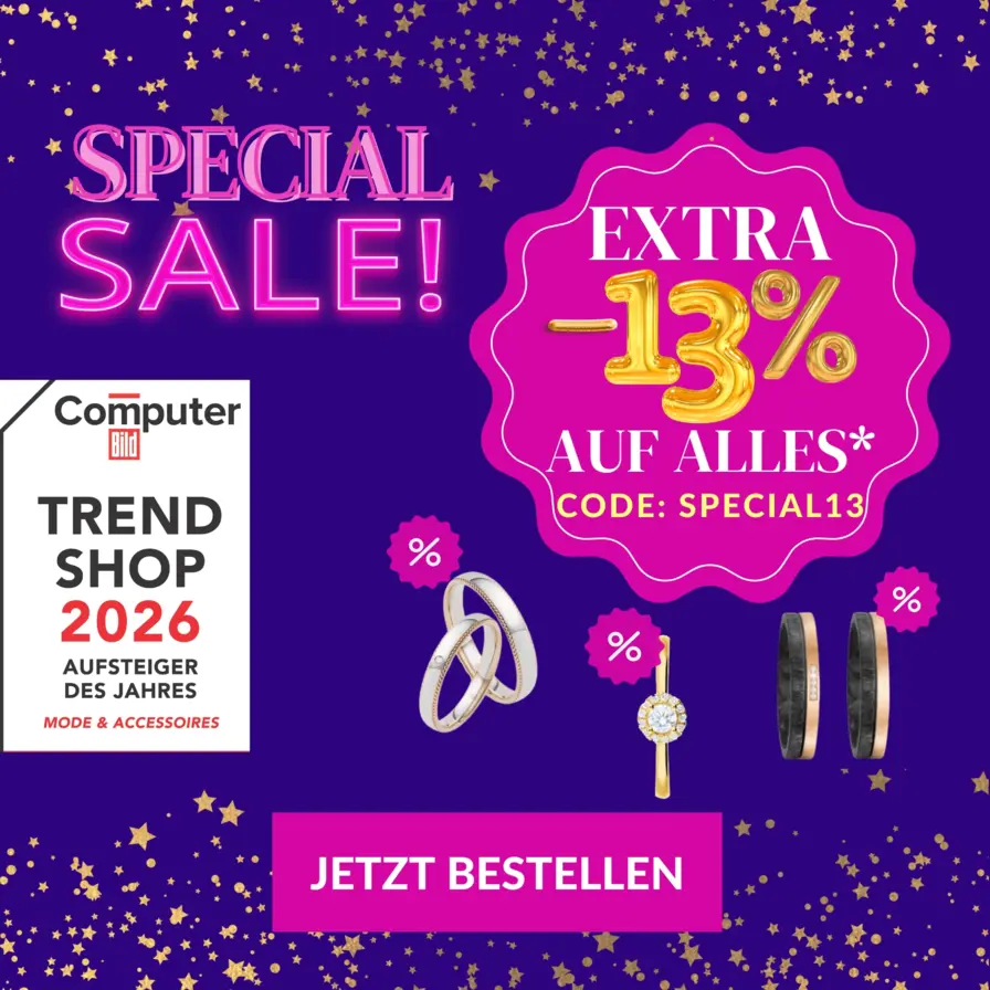 Trauringe & Eheringe im Winter Sale - jetzt sparen!