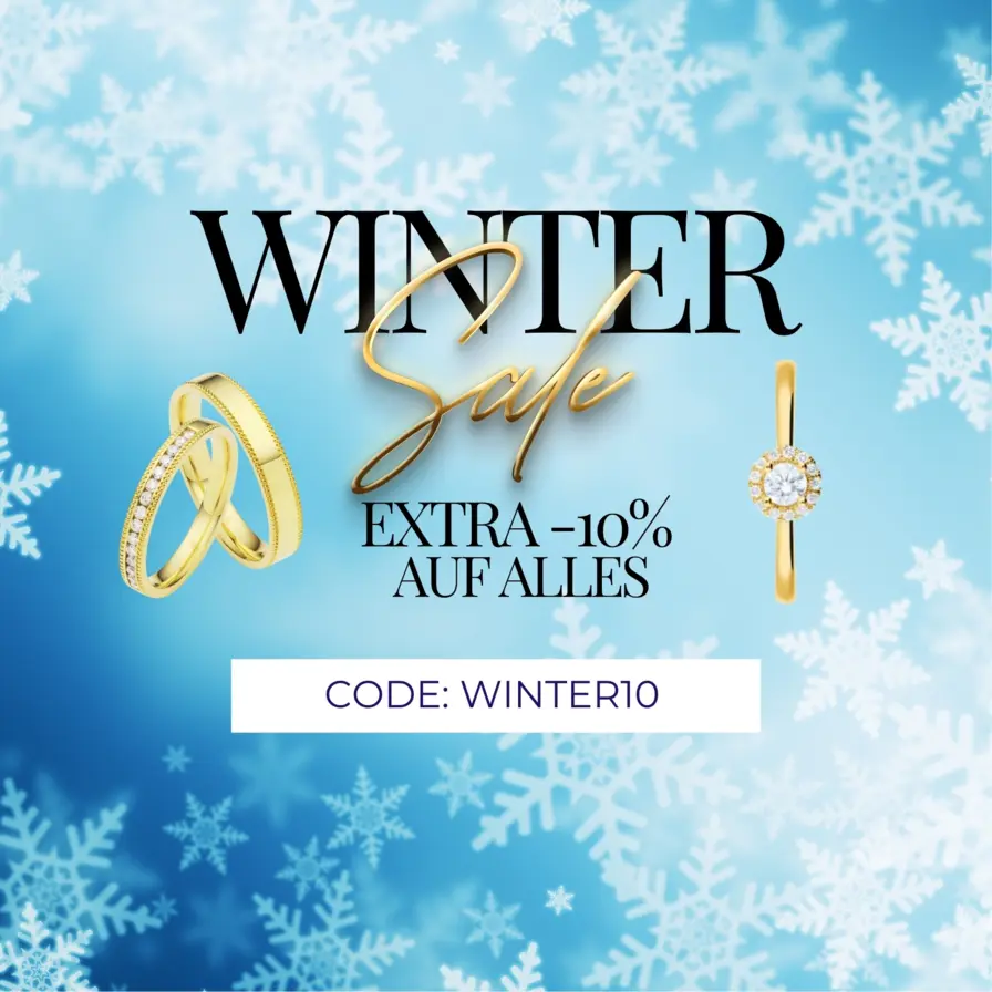Trauringe & Eheringe im Winter Sale - jetzt sparen!
